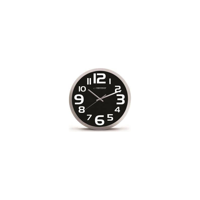 Zegar Ścienny Zurich Czarny 25 cm Delhan