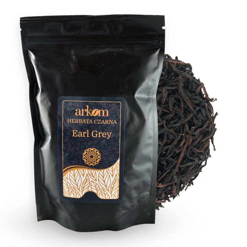 Herbata czarna liściasta Earl Grey 100g Arkom