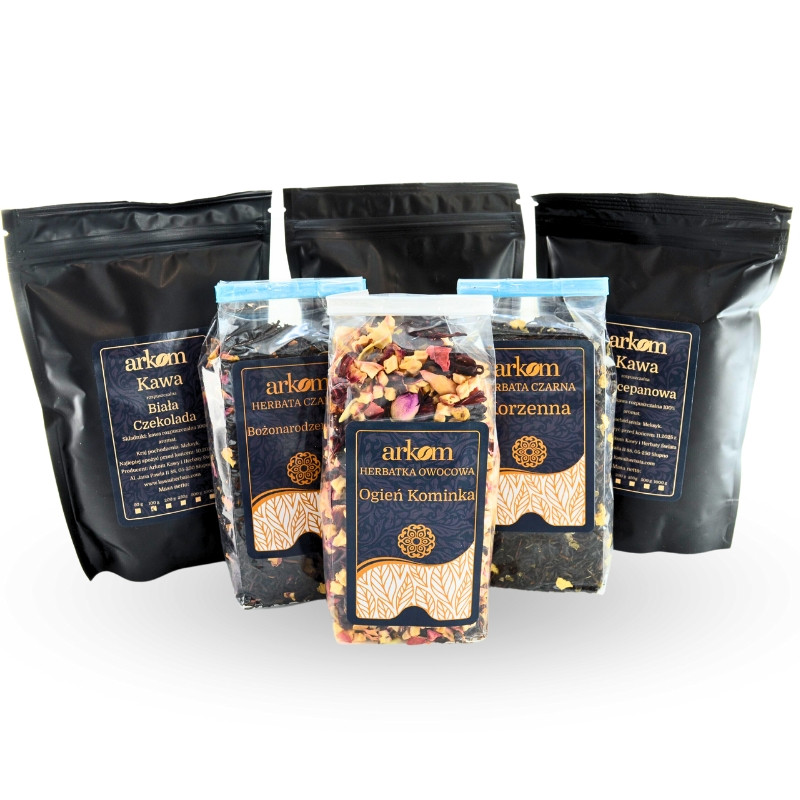 Herbata czarna liściasta smakowa Rum - Wiśnia 100g Arkom