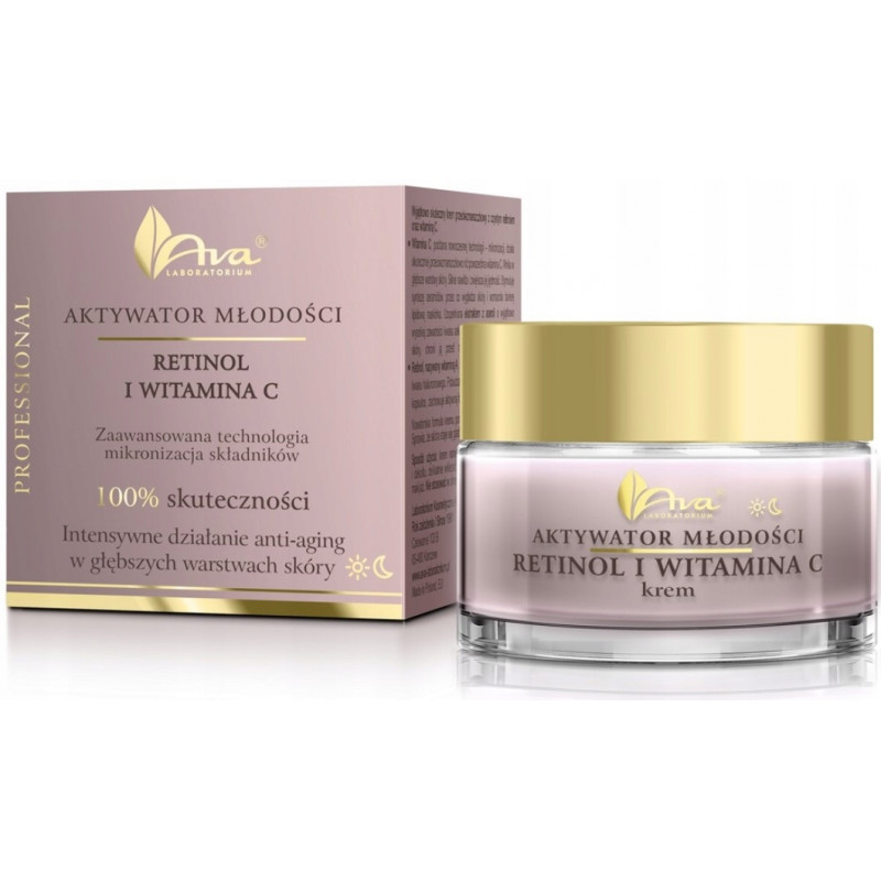 Krem do twarzy Aktywator młodości retinol i witamina C 50 ml Ava