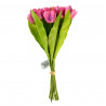 Bukiet Tulipany Sztuczne Ciemny Róż 40 cm 9 Tulipanów Saco