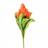Bukiet Tulipany Sztuczne Pomarańczowe 45 cm Saco