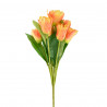 Bukiet Tulipany Sztuczne Pomarańczowe Pełne 45 cm Saco