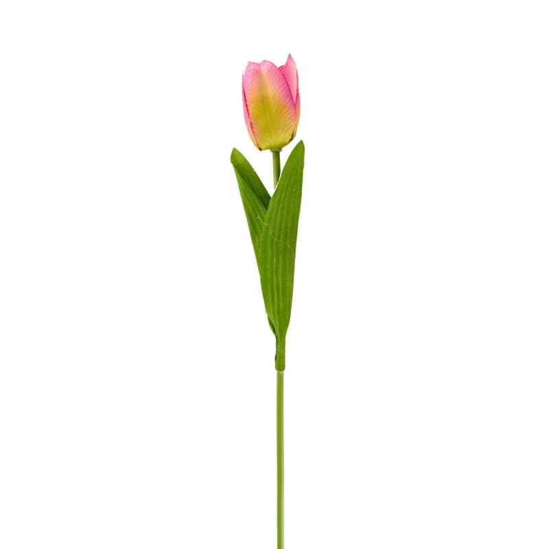 Gałązka Tulipan Sztuczny Dwukolorowy Róż 1 szt. 50 cm Saco