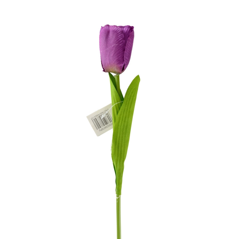Gałązka Tulipan Sztuczny Ciemny Fiolet 1 szt. 50 cm Saco
