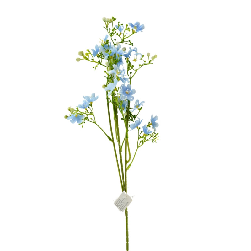 Bukiet Sztuczny Kwiaty Polne Drobne Niebieskie 66 cm Saco