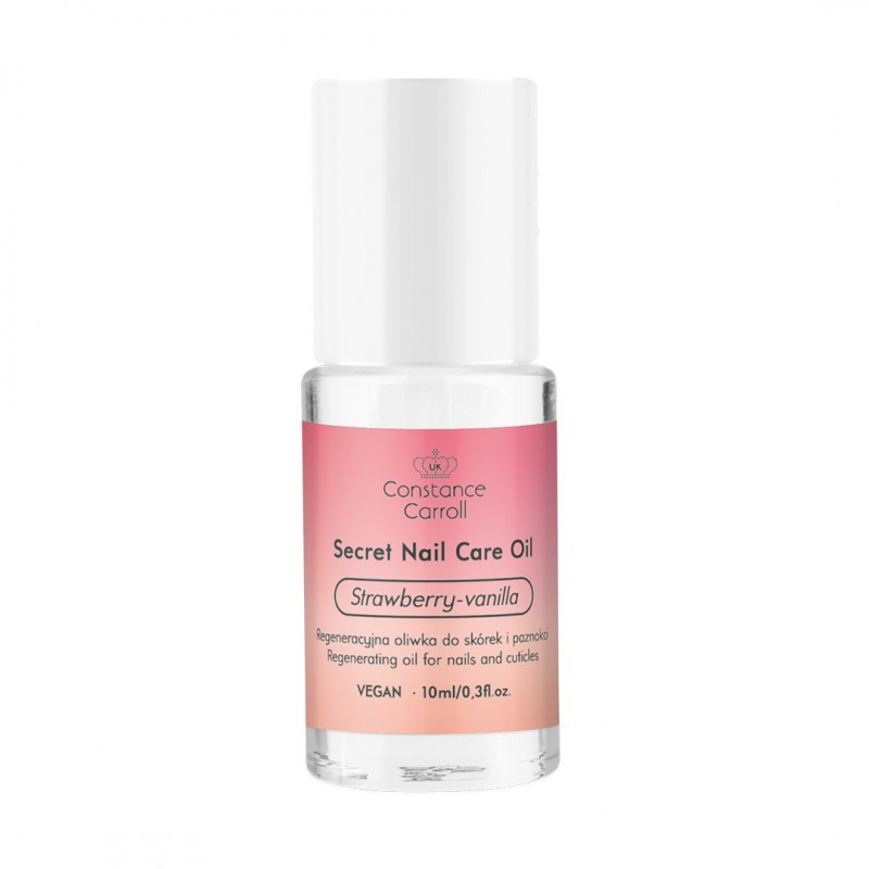 Oliwka do skórek Secret Nail Care Oil 01 Strawberry-Vanilia 10ml Constance Carroll
