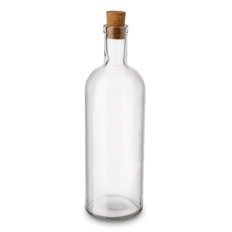 Butelka szklana z korkiem Flan 700ml