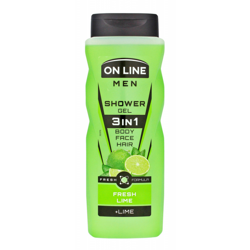 On Line Men Żel pod prysznic 3in1 Fresh Lime dla mężczyzn 410ml