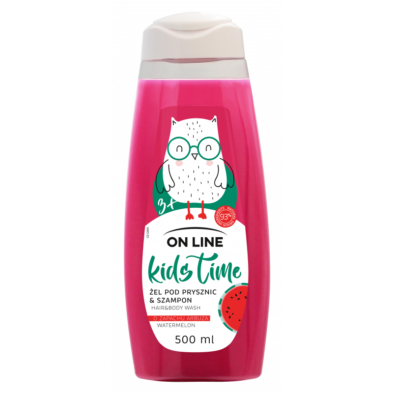 ON LINE Kids Time, żel 2w1 o zapachu arbuza 500ml