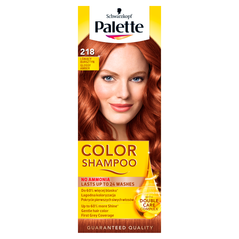 Palette Color Shampoo Szampon koloryzujący do włosów 218 Lśniący bursztyn