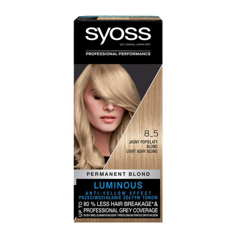 Syoss Permanent Coloration 8-5 Jasny Popielaty Blond