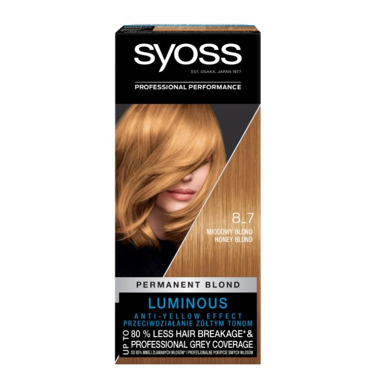 Syoss Permanent Coloration 8-7 Miodowy Blond