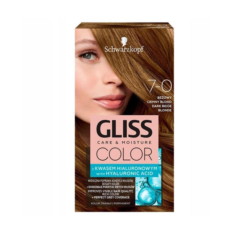 Gliss Color Farba do włosów beżowy ciemny blond 7-0