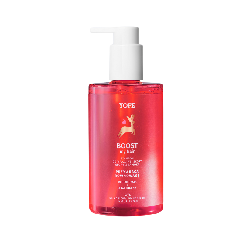 Szampon BOOST my HAIR 300ml do wrażliwej skóry głowy Yope