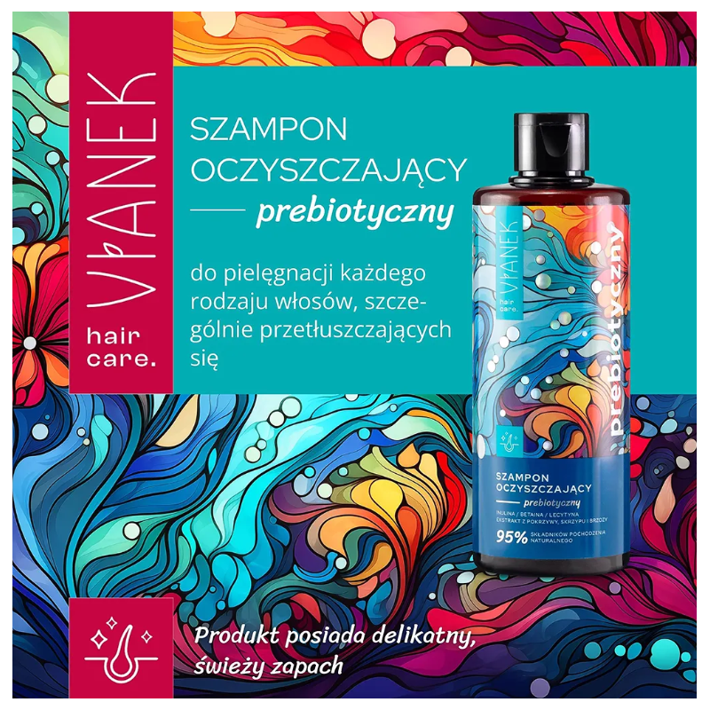 VIANEK Prebiotyczny szampon oczyszczający 300ml