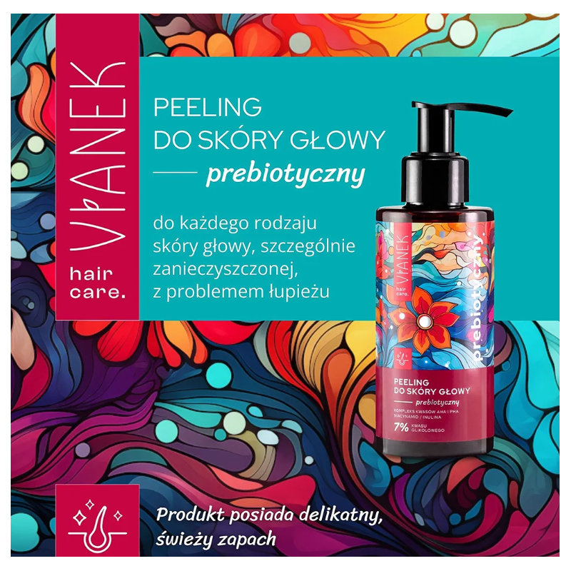 VIANEK Prebiotyczny peeling kwasowy do skóry głowy 150ml