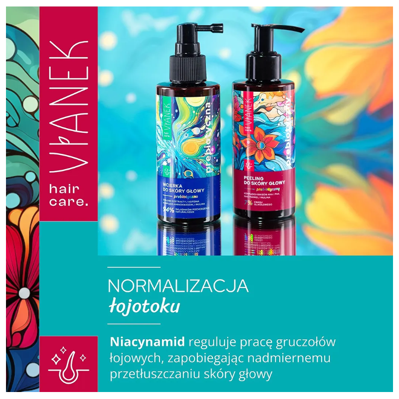 VIANEK Prebiotyczny peeling kwasowy do skóry głowy 150ml