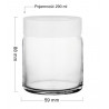 Pojemnik szklany słoik 290ml Biały Glasmark