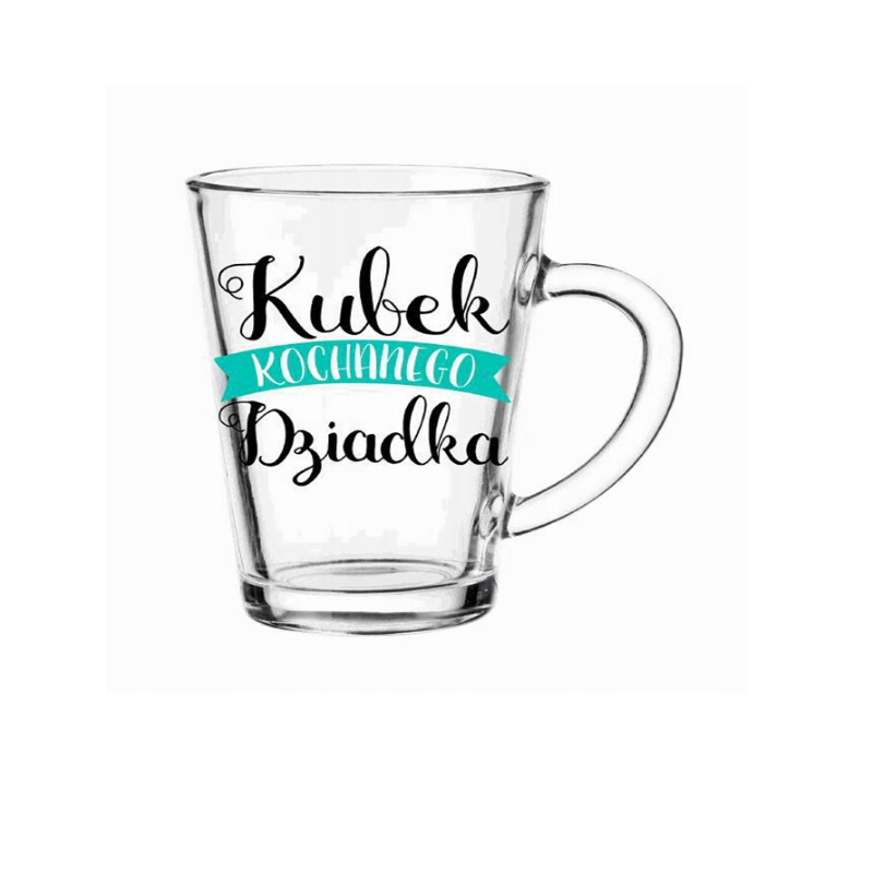 Kubek Kochanego Dziadka szklany Iwo 300 ml Glasmark Dzień Dziadka