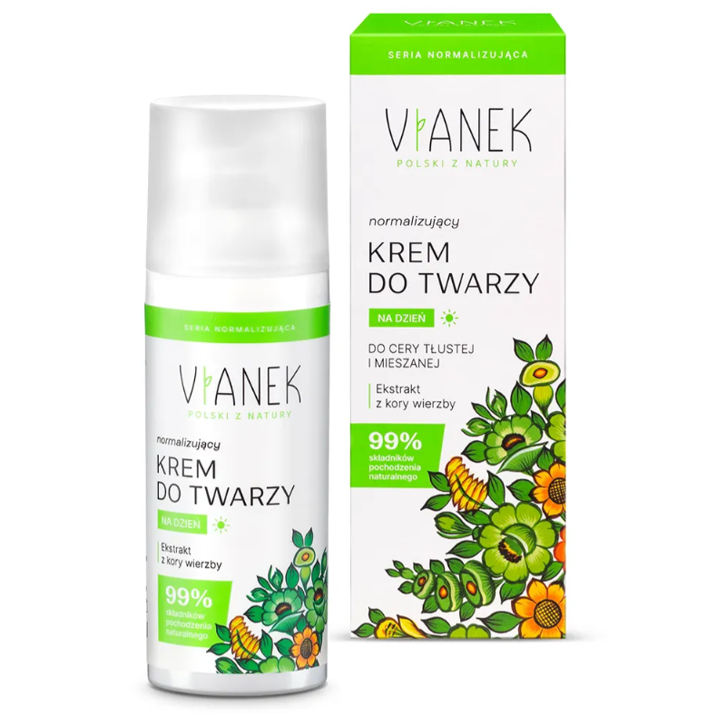 Normalizujący krem do twarzy na dzień Vianek