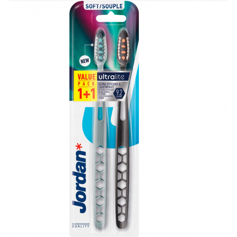 Jordan Ultralite Szczoteczka do zębów Soft 2 PACK