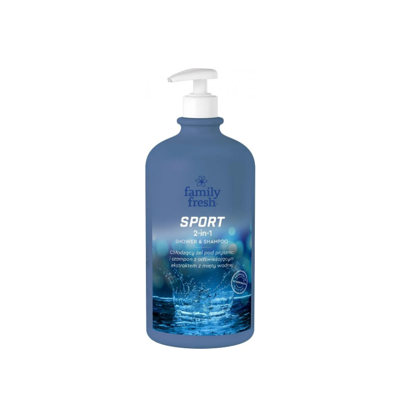 FAMILY FRESH Chłodzący Żel pod prysznic 2in1 Sport 1000ml