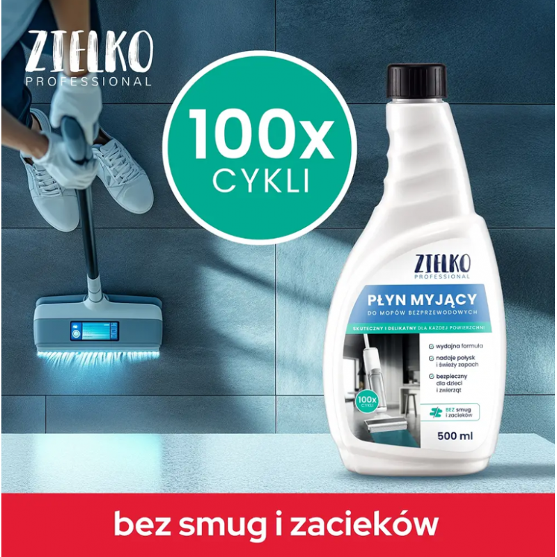 ZIELKO Płyn myjący do mopów bezprzewodowych 500ml