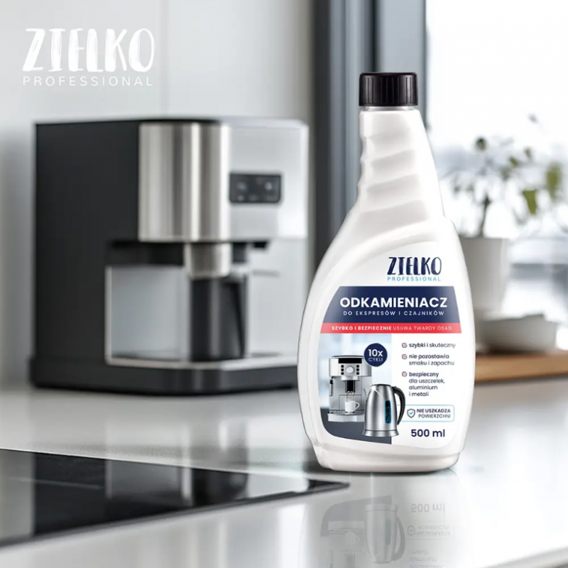 ZIELKO Odkamieniacz Płyn do czyszczenia ekspresów i czajników 500ml