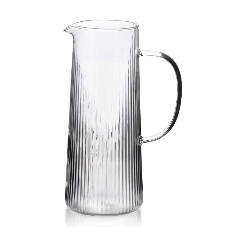 Dzbanek ze szkła borokrzemowego 1,3L Prążki MODERN KITCHEN