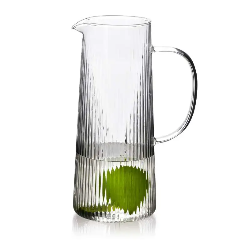 Dzbanek ze szkła borokrzemowego 1,3L Prążki MODERN KITCHEN