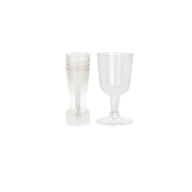 KOMPLET 4 KIELISZKÓW PLASTIKOWYCH DO WINA 160ML
