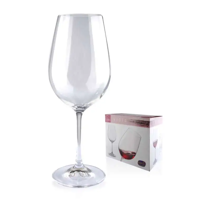 BOHEMIA VIOLA Komplet 6 kieliszków 450ml WINO