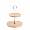 MODERN KITCHEN Patera dekoracyjna bambusowa  2-poziomowa Mondex