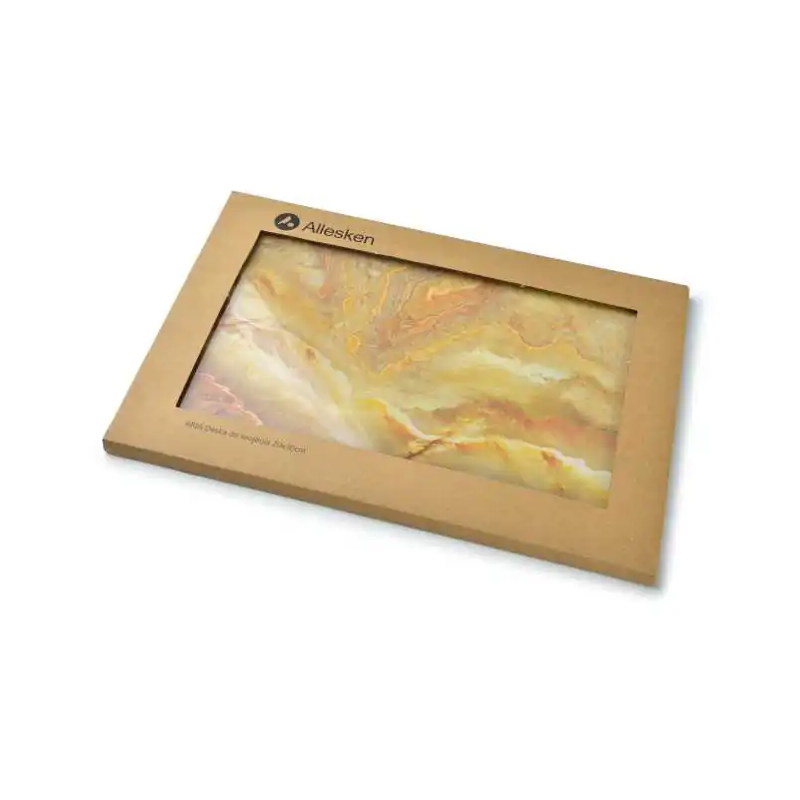 Aria Deska szklana złoty marmur 20x30cm Mondex