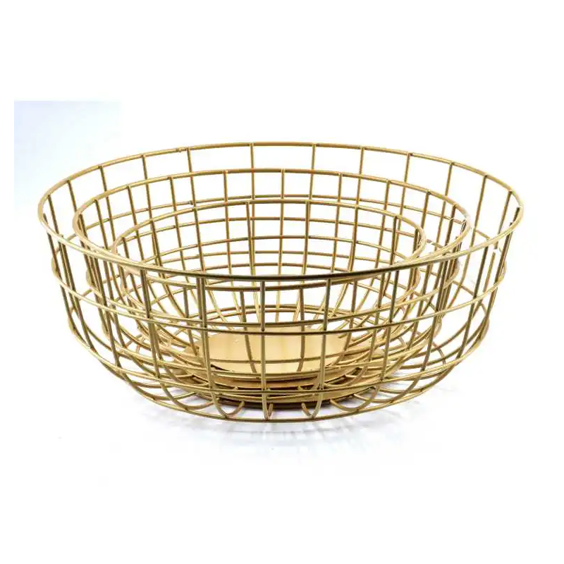CEDRIC Miska złota 25xh10cm kosz dekoracyjny Mondex