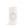 Świeca WIANEK GLAMOUR walec duży 7xh15cm parafinowa biała