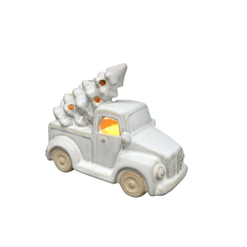 SANTA LILA Figura auto 21,7x10,3xh15,5cm