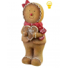 SANTA LILA Figura LED 19,5x13,5x43,5 cm CIASTEK