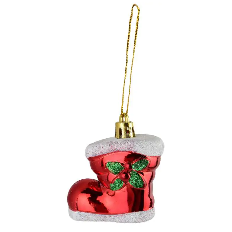 SANTA LILA Komplet 4 bombek But 5x3,5x6 cm