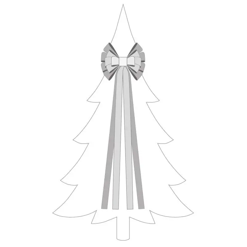 SANTA LILA Kokarda 32x130 cm czerwona ze złotem