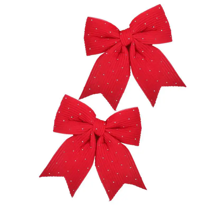 SANTA LILA Komplet 2 kokard 13,5x14,5 cm cyrkonie