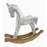 Koń z MDF 38x8x33,5cm na biegunach biały