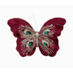 Motyl z tworzywa z klipsem...