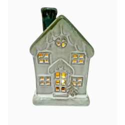 Domek z ceramiki Led 10x9x16cm