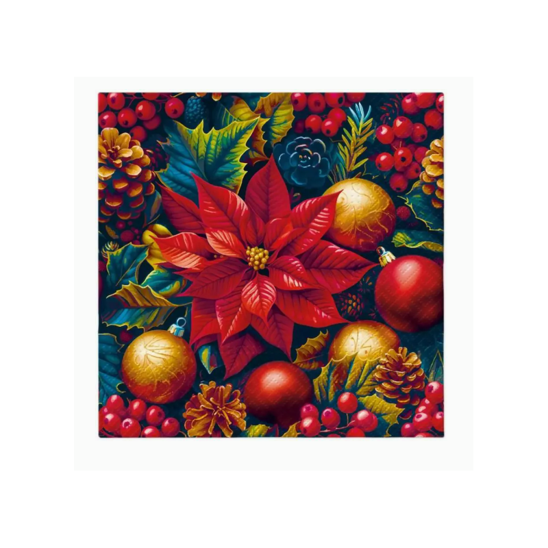 Serwetki 33x33 Vintage Poinsettia 20szt