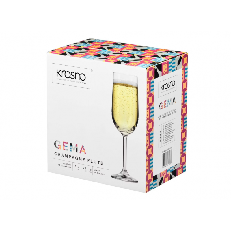 Kieliszki do szampana GEMA 210ml Krosno