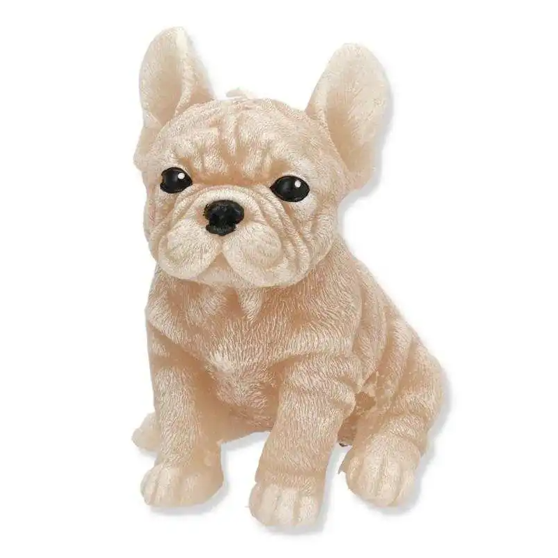Świeca Figurka ANIMALS PIES BULDOG 11,5x15cm beżowa parafinowa