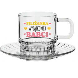 Filiżanka szklana 240ml +...
