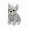 Świeca Figurka ANIMALS PIES BULDOG 11,5x15cm szara parafinowa